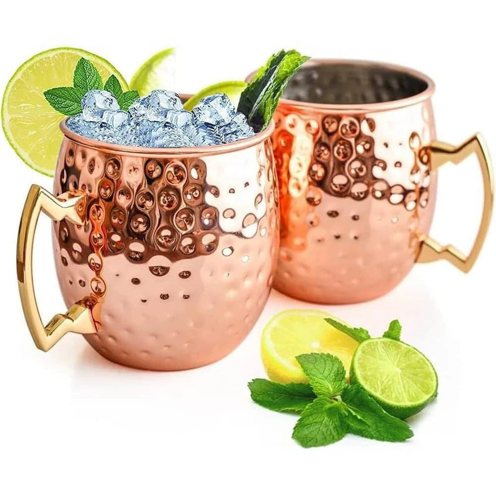 Stainless Steel Hammered Textured Cup