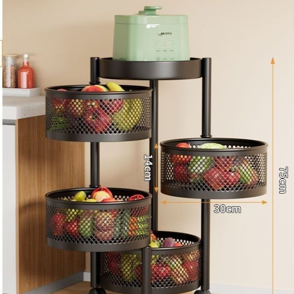Square and round frame storage rack