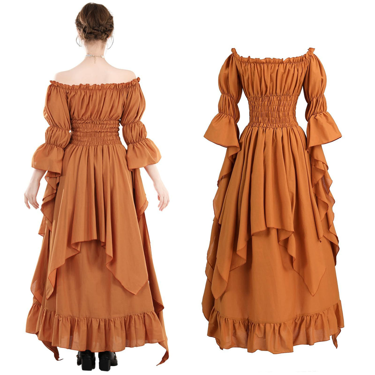 Retro women's dress teemdrop
