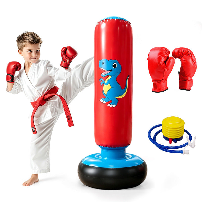 Sandbag home combat training, standing untoppleable figure, boxing column