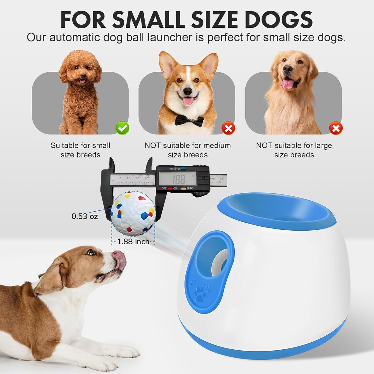 Adjustable Automatic Dog Ball Launcher Toy teemdrop