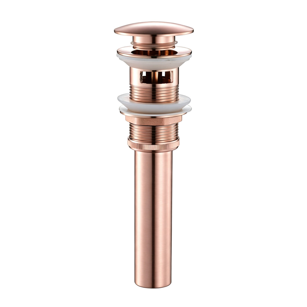 Rose Gold Copper Anti-Odor Concealed Tile Insert Square Linear Floor Drain teemdrop