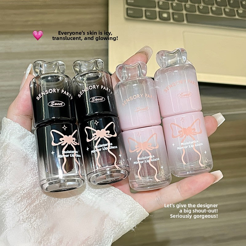 Mirror Lip Glaze Moisturizing Easy-to-Color Lip Gloss teemdrop