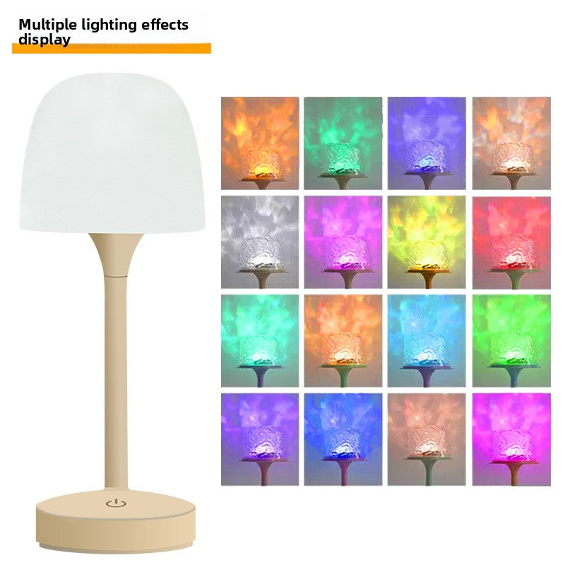 Water Ripple Projection Table Lamp with Remote Control