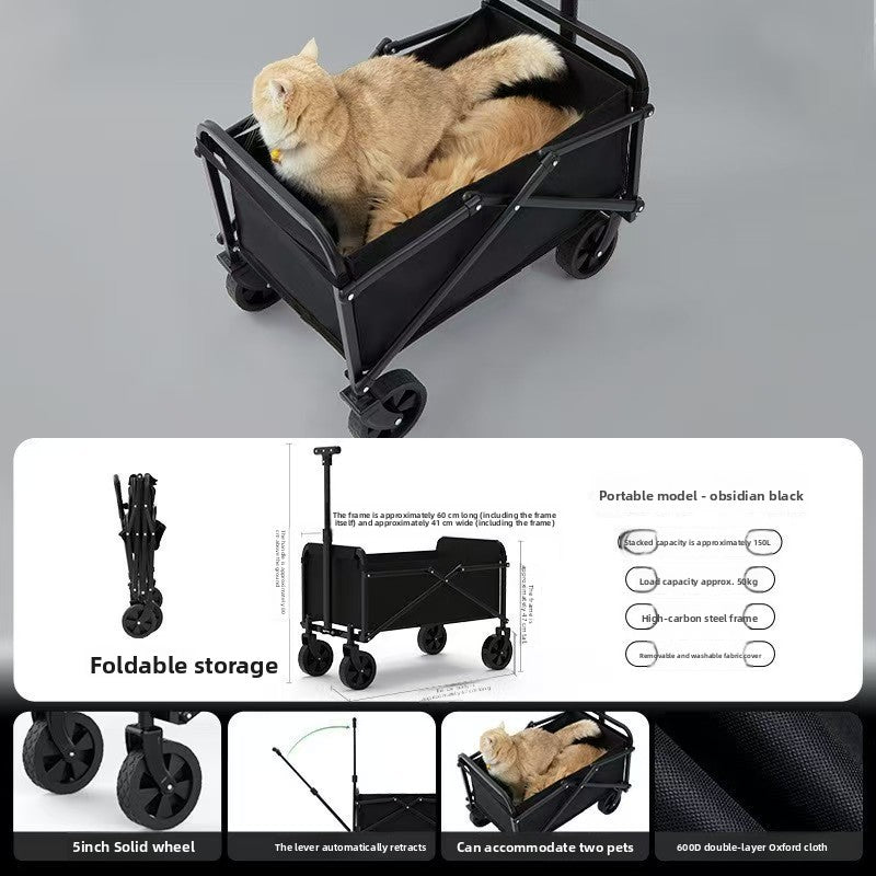 Outdoor folding trolley teemdrop