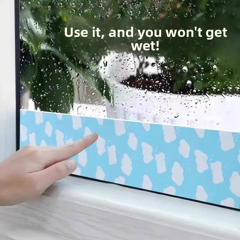 Washable Self-Adhesive Window Water Absorption Strip Anti-Condensation Drip Protector teemdrop