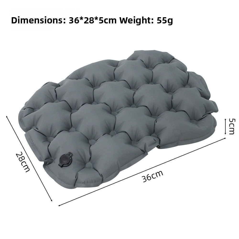 Self-Inflating Cushion Foldable Ergonomic Seat Pad