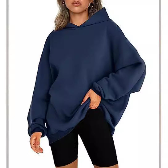 Oversized Hooded Fleece Sweatshirt for Women