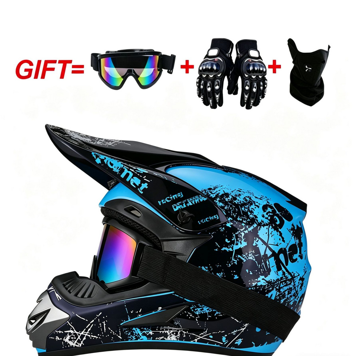 Lightweight ABS Motorcycle Off-Road Helmet Breathable Motocross Helmet teemdrop