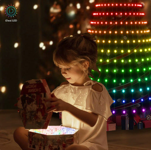 Christmas Tree Lights RGB Color teemdrop