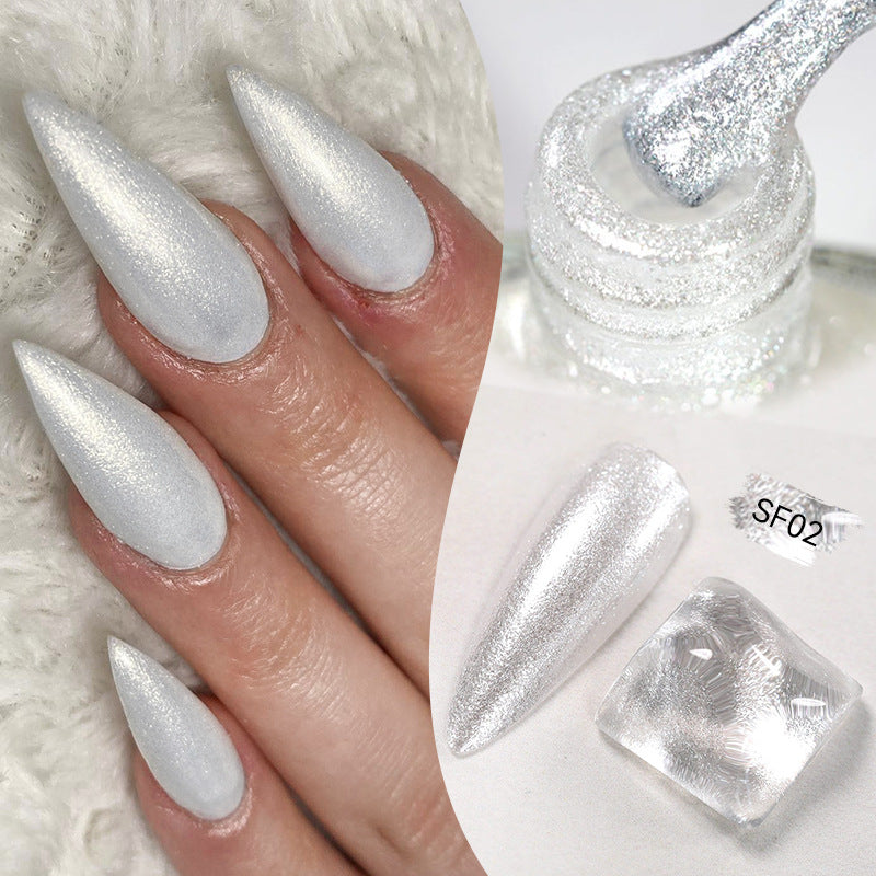 Quick-Dry Metallic High-Color Nail Polish Set 7ml Low Odor Nail Art Lacquer teemdrop