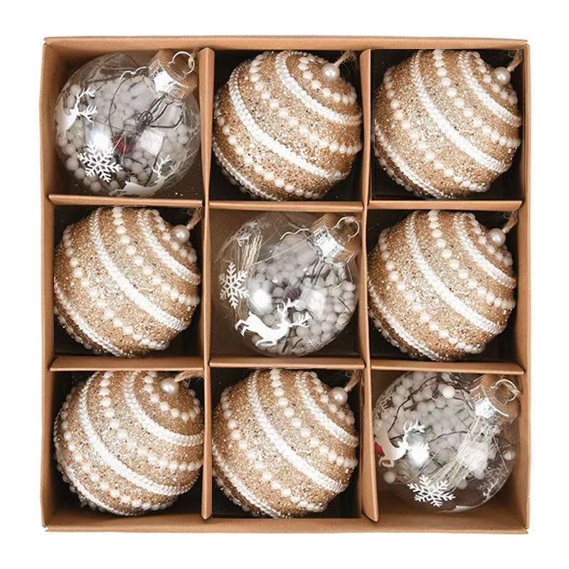 Champagne Gold Christmas Ball Ornaments