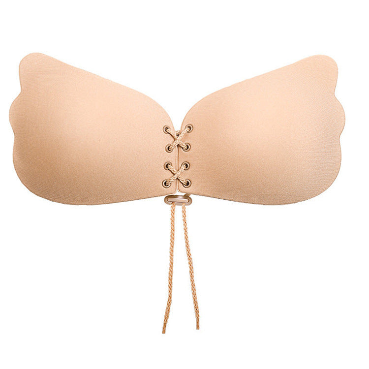 Silicone Drawstring Push-Up Wing Bra Invisible Self-Adhesive Breast Patch teemdrop