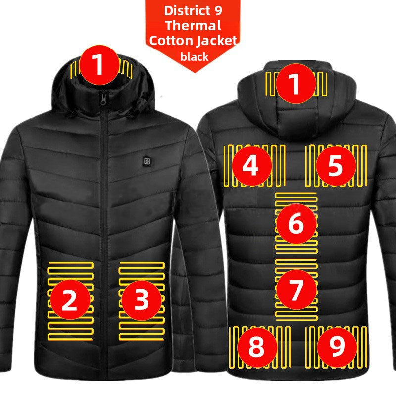Mens Electric Heating Cotton Jacket