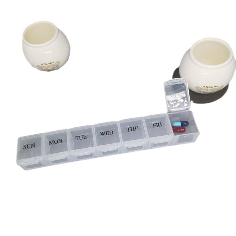 Weekly Pill Organizer with 7 Compartments