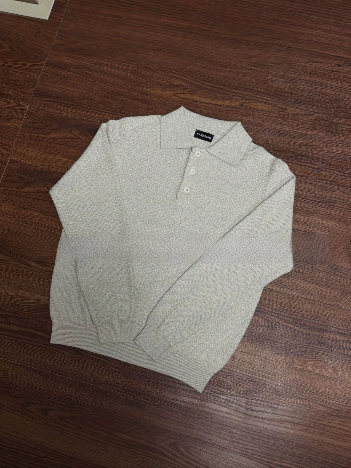 Men's lapel sweater teemdrop