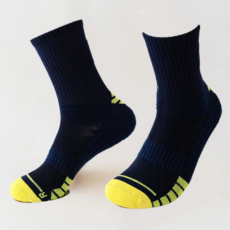 Shock-absorbing high-top sports socks teemdrop