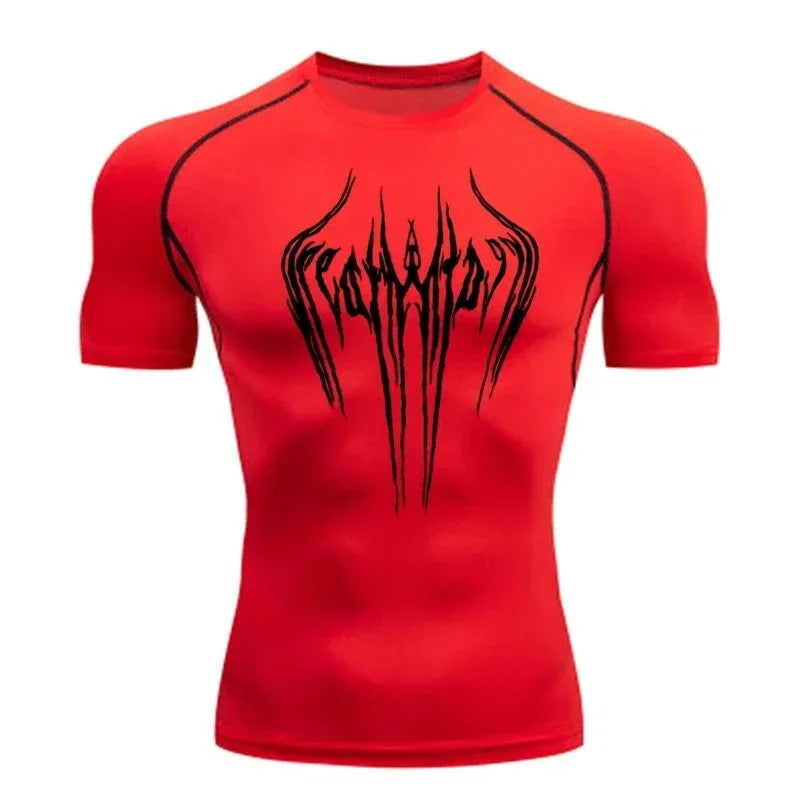 Mens Milk Silk Compression Fitness T-Shirt