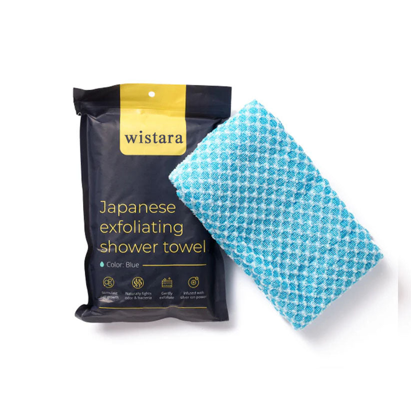Exfoliating Face and Body Scrub Washcloth teemdrop