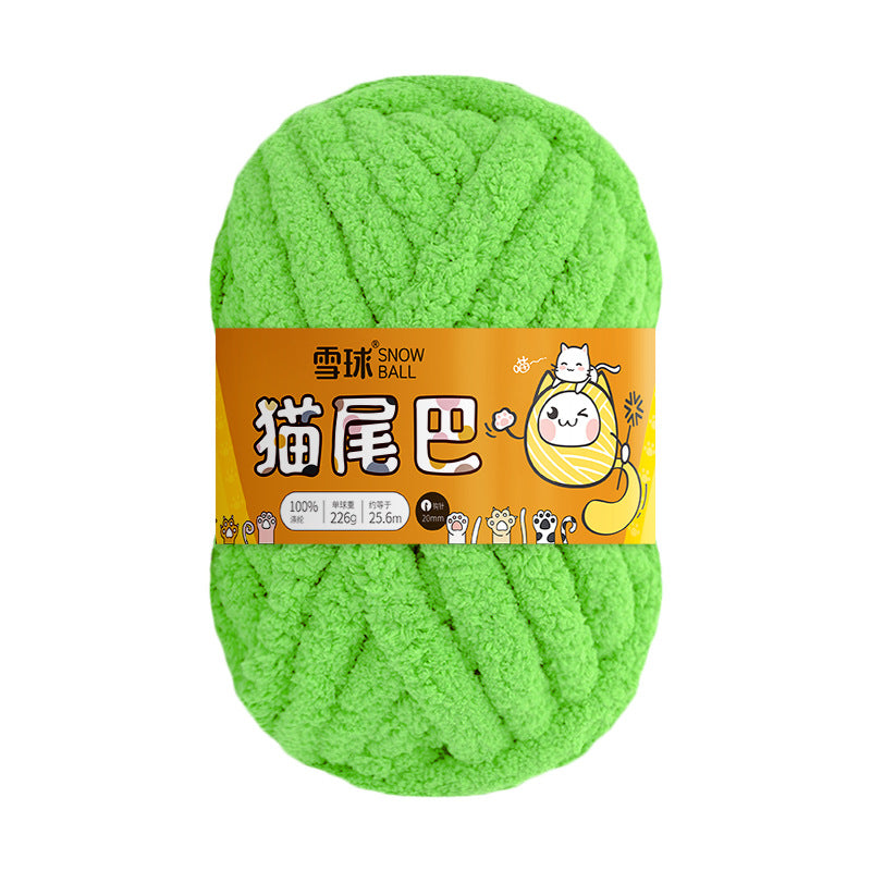 Thick Woolen Ribbon Yarn for Hand Knitting