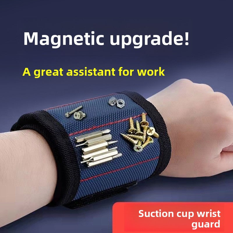 Powerful Magnetic Wrist Strap for Screws and Nails Woodworking Tool