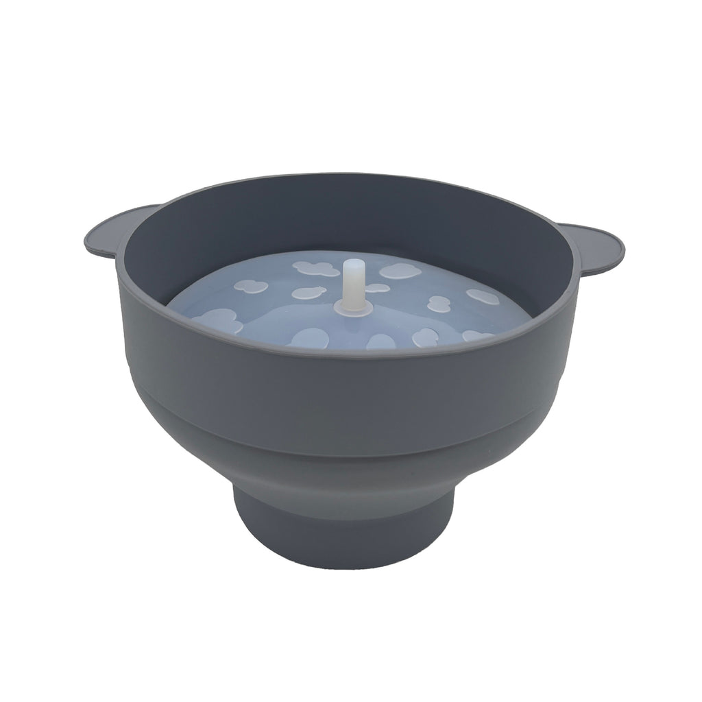 Foldable Silicone Popcorn Bucket with Handle Microwave Oven Safe Homemade Popcorn Maker teemdrop