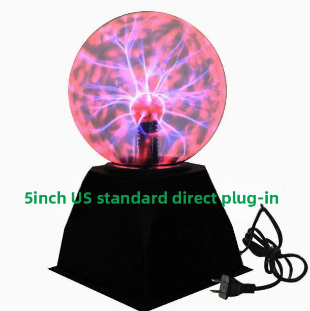 Touch-sensitive plasma ball lightning lamp