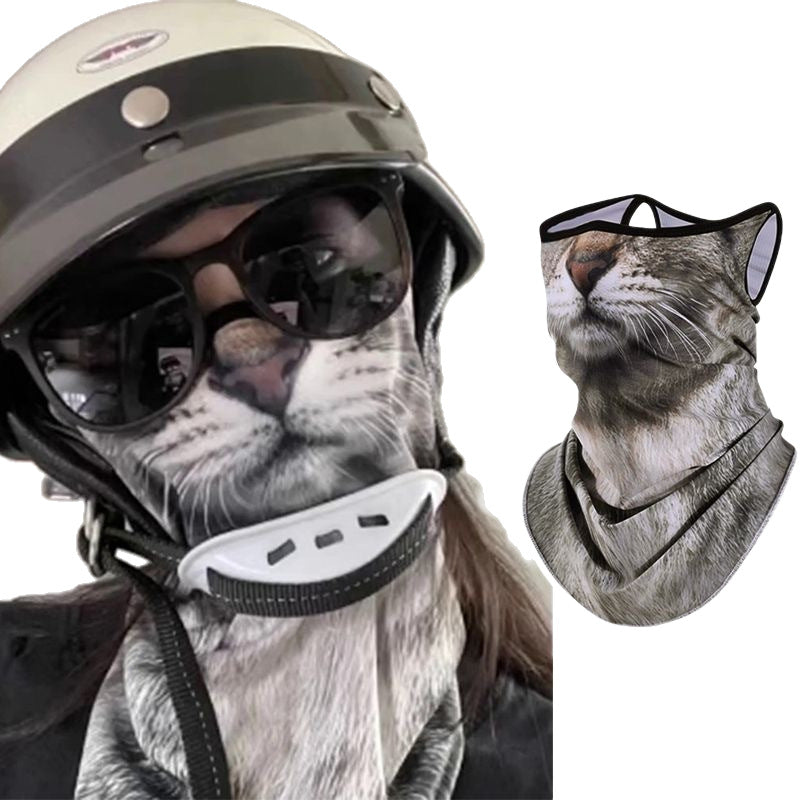 Animal Pattern Full Face Windproof Sun Mask Unisex Outdoor Sports Cycling Mask teemdrop