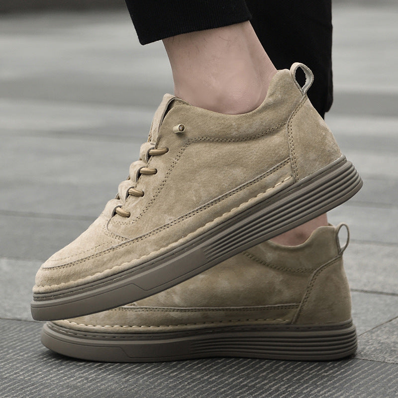 Genuine leather casual shoes teemdrop