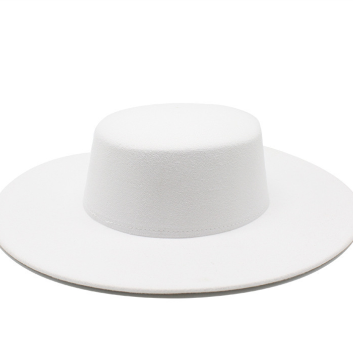 10cm Large Brim Thickened Flat Hat teemdrop