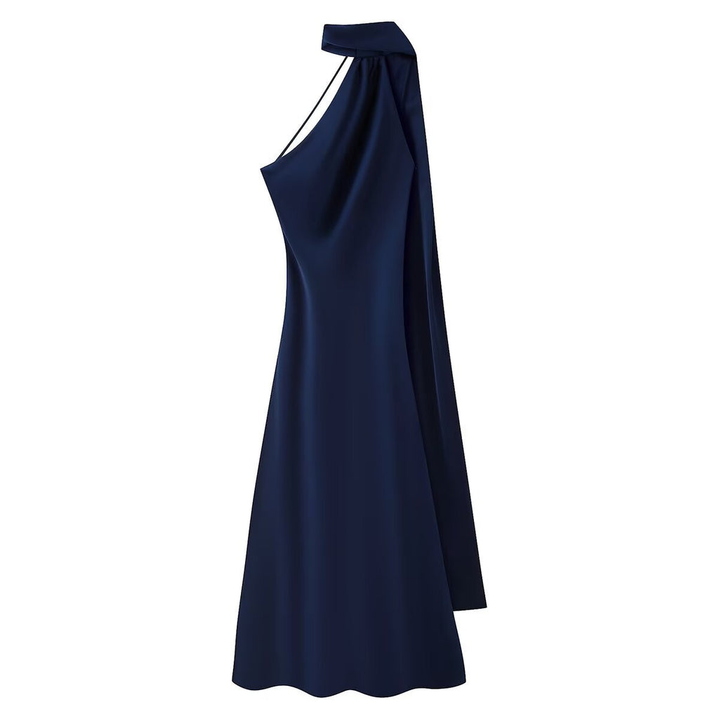 Elegant Halter Backless Slim Long Dress