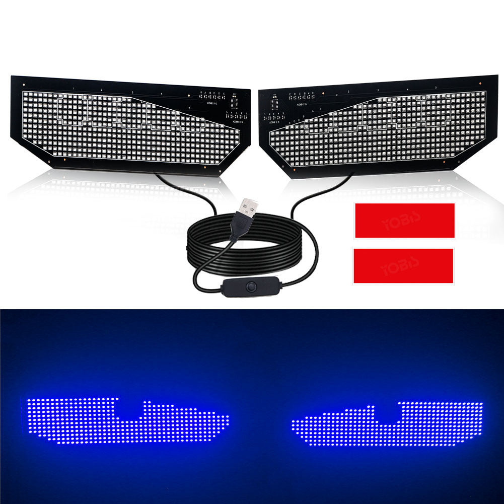 Car Devil Eye LED Sticker Dynamic Expression Light