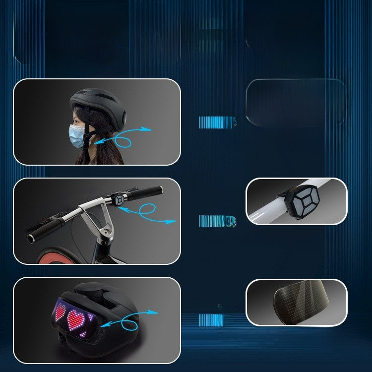 Outdoor LED cycling helmet teemdrop