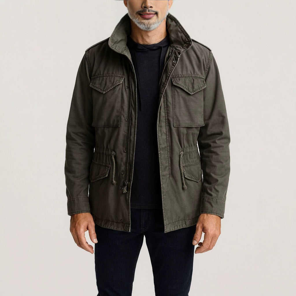 Men's Casual Multi-Pocket Long-Sleeve Jacket teemdrop