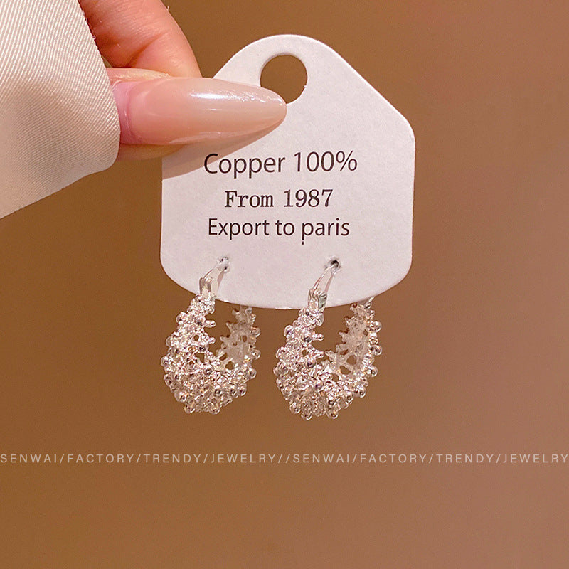 Korean Style Geometric Alloy Earrings
