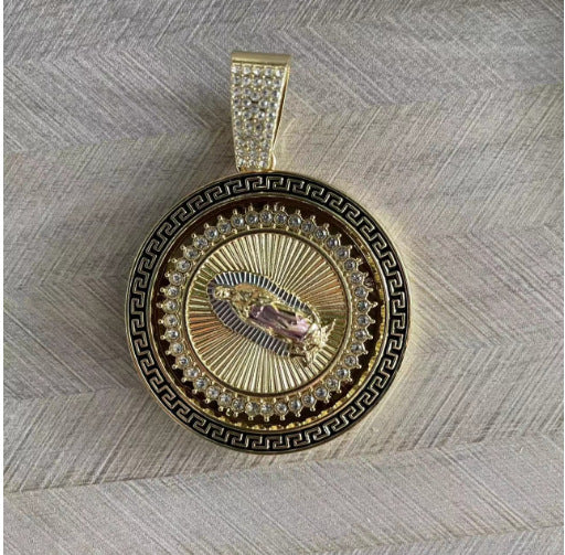Rhinestone Pendant Necklace Hip-Hop Style