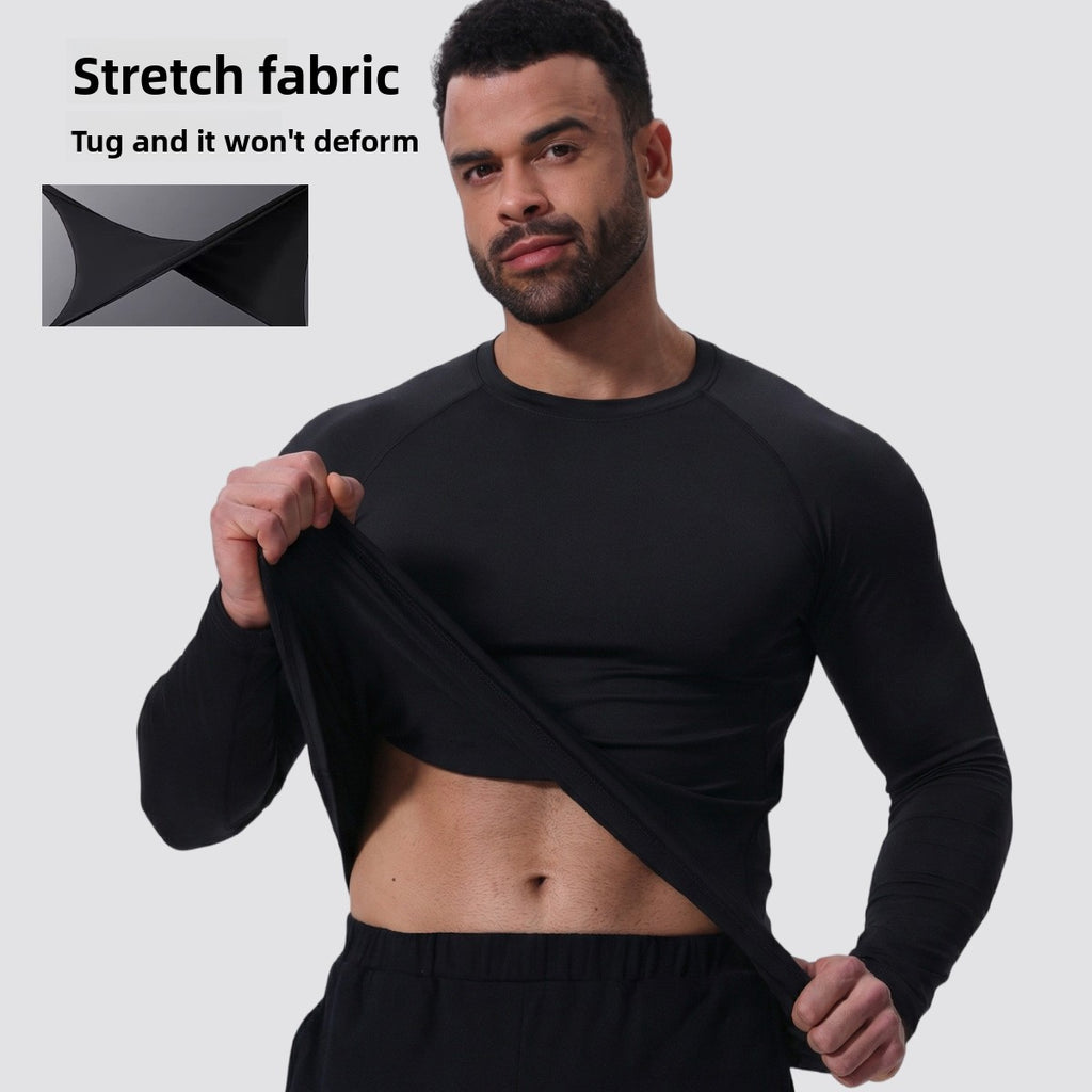 Men's Quick-Dry Long Sleeve Compression Shirt for Running and Fitness teemdrop