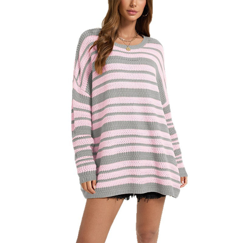 Pullover knit top teemdrop