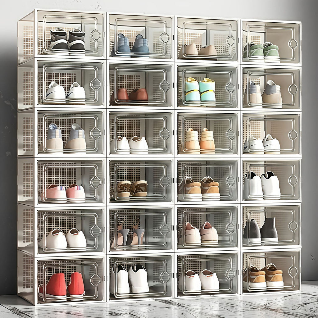 Transparent Foldable Shoe Storage Box