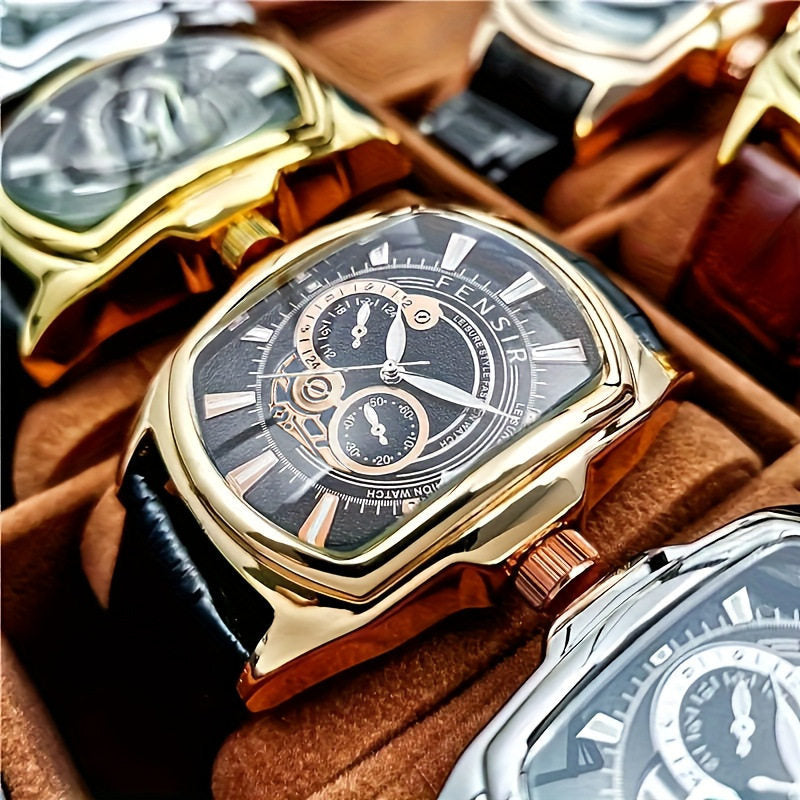Waterproof luminous quartz watch teemdrop