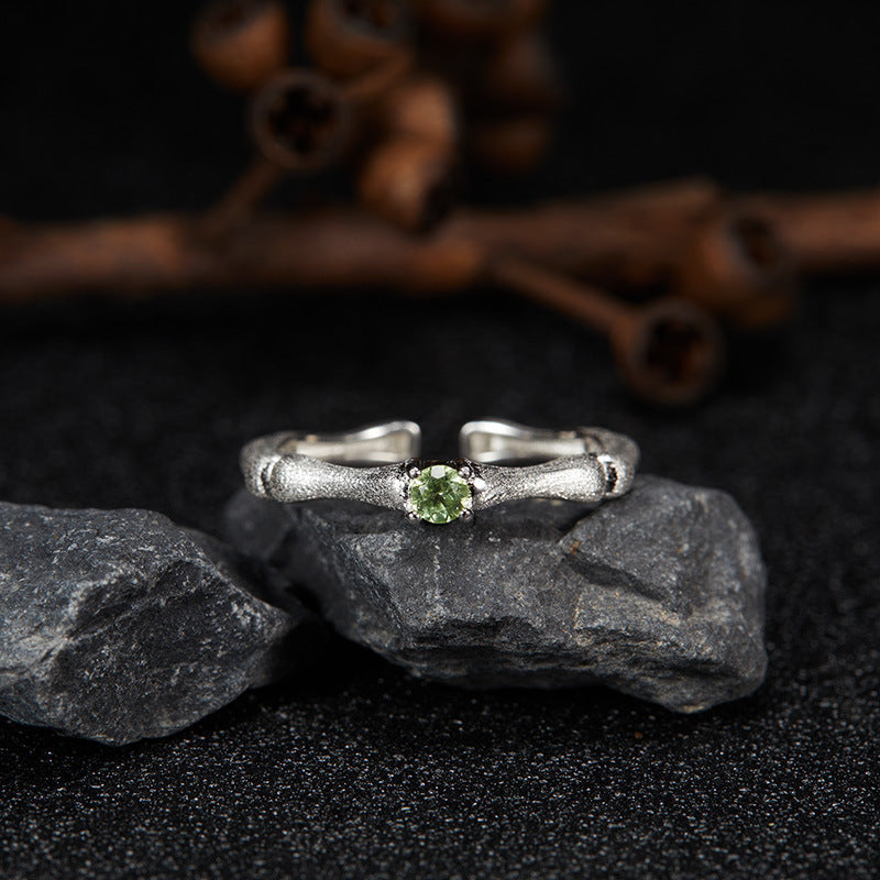 Garnet gemstone ring