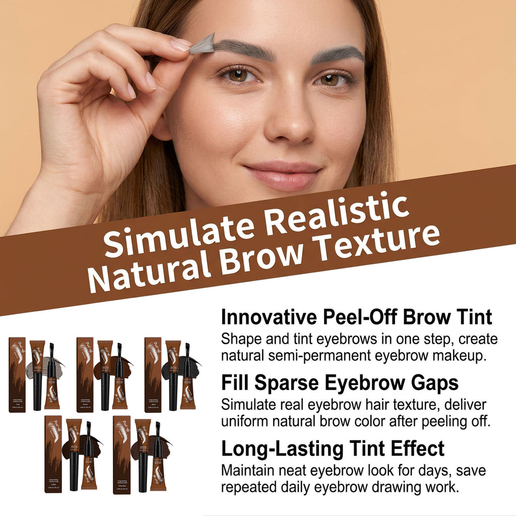 Peel-off eyebrow tint