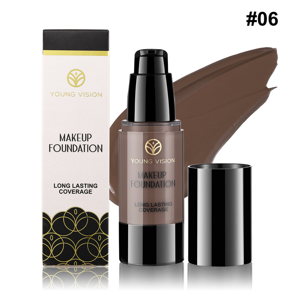 Press-on matte oil-control waterproof concealer foundation liquid teemdrop