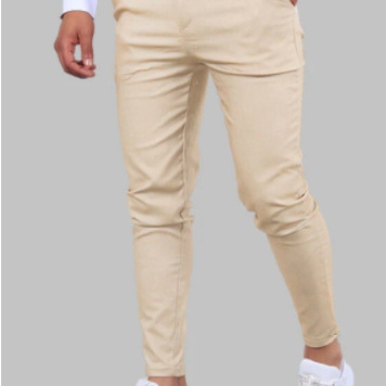 Men's Solid-Color Dress Pants, Business-Casual Trousers, Slim-Fit Formal Pants teemdrop