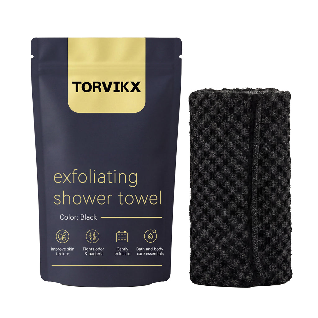 Exfoliating Face and Body Scrub Washcloth teemdrop