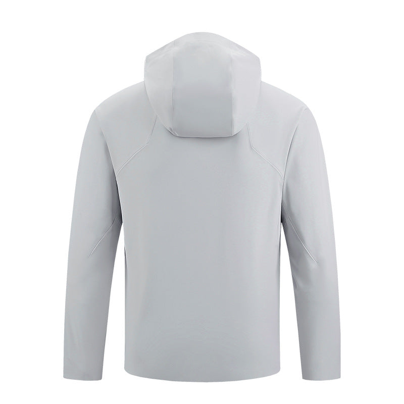 Synthetic fiber hiking jacket teemdrop