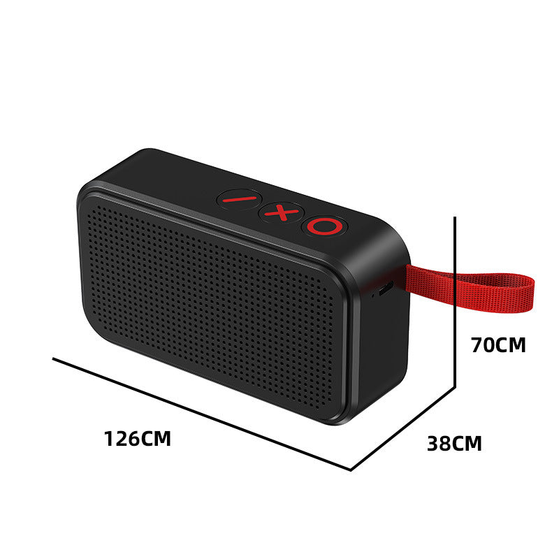 Portable Wireless Bluetooth 5.3 Speaker with Lanyard Hands-Free Call TWS Function teemdrop