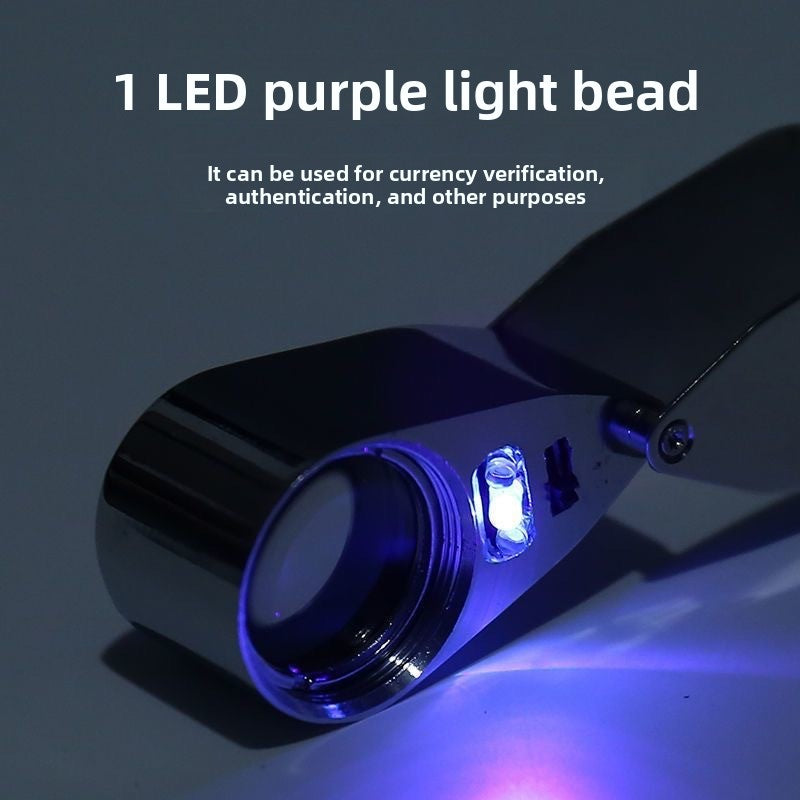 Handheld Folding LED Illuminated Magnifying Glass