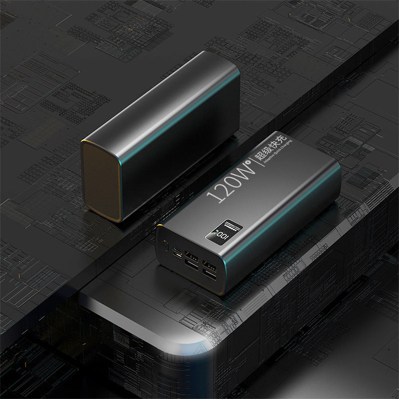 120W Super Fast Charging Power Bank 60000mAh with Digital Display