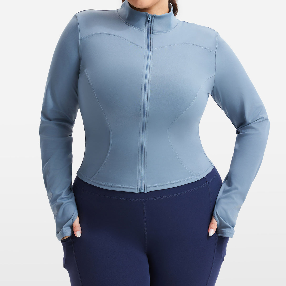 Womens High Elastic Sports Jacket